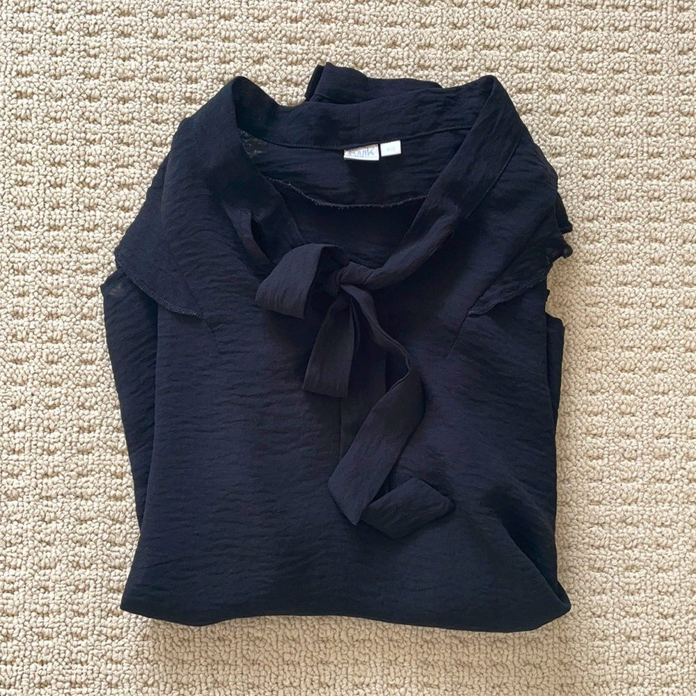 Twik Tie-Neck Ruffle Top NWOT